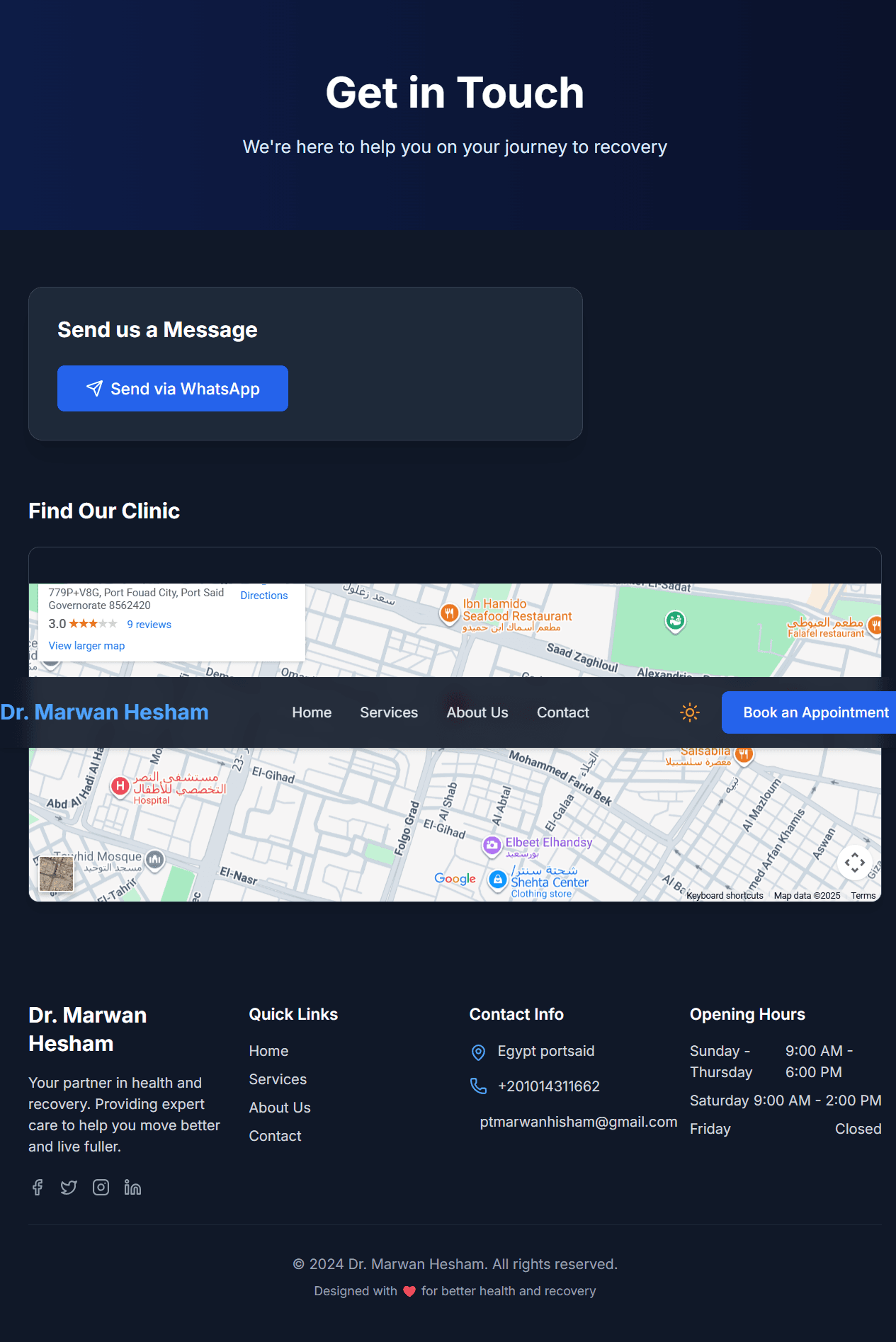 Physio Therapy Web preview 3